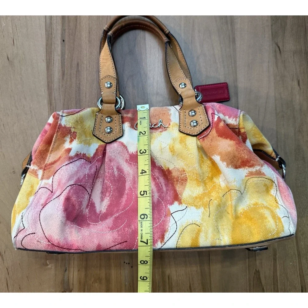 Coach Ashley Multicolor Floral Satchel & Matching Zip Wallet F21885/A1349